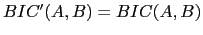 $ BIC'(A,B) = BIC(A,B)$