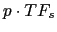$ p\cdot TF_{s}$