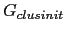 $ G_{clusinit}$