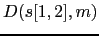 $ D(s[1,2], m)$