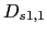 $ D_{s1,1}$
