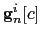 $ \textbf{g}_{n}^{i}[c]$