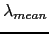 $ \lambda_{mean}$