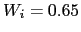 $ W_{i}=0.65$